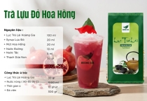 Trà lựu đỏ hoa hồng