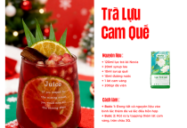 Công thức pha chế Trà Lựu Cam Quế
