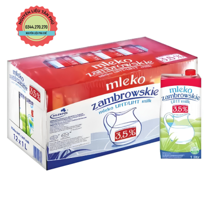 Sữa Tươi Nguyên Kem Zambrowskie 1L - 1 Thùng