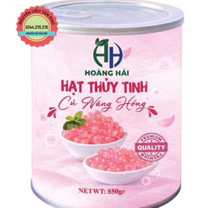 Hạt Thủy Tinh Củ Năng Hồng Hoàng Hải 850G (Mua 1 thùng GIẢM 4k)