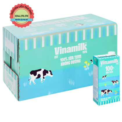 Sữa Tươi Vinamilk  Không Đường 1L - 1 Thùng