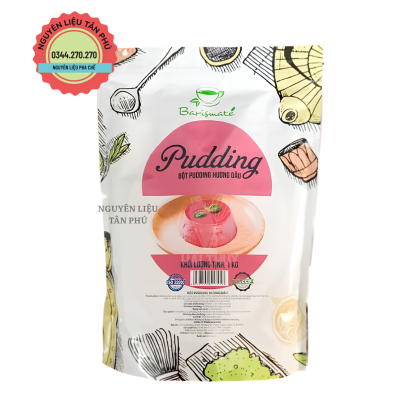  Bột Pudding Barismate Dâu 1kg 