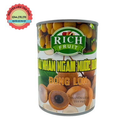 Nhãn ngâm đóng lon Rich