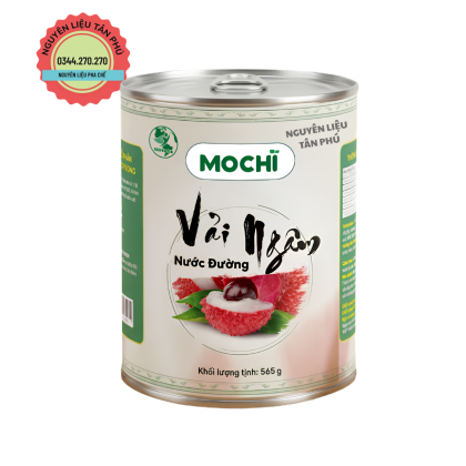 Vải ngâm đóng lon Mochi (Mua 1t giảm 2k/lon)