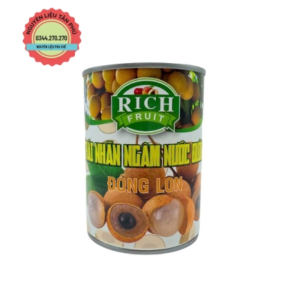 Nhãn ngâm đóng lon Rich