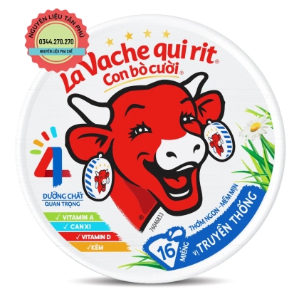 Phô Mai Con Bò Cười 16 Miếng Dành Cho Pha Chế 224gr
