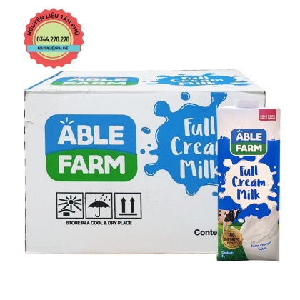 Sữa Tươi Nguyên Kem Able Farm 1L - 1 Thùng