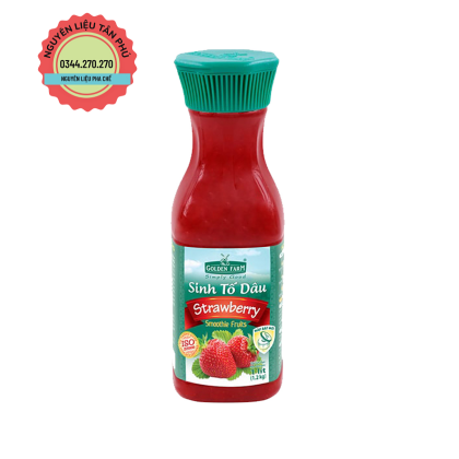 Sinh tố Golden Farm Dâu 1L (Giảm 2k/ 1 chai khi mua 1T)