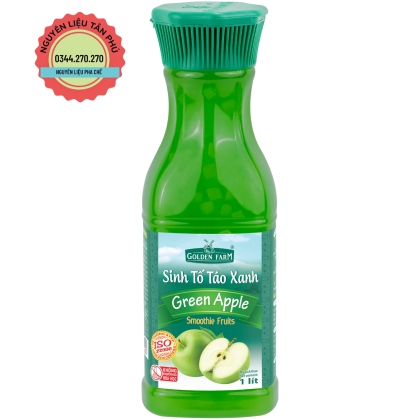 Sinh Tố Táo Xanh Golden Farm 1L (Giảm 2k/ 1 chai khi mua 1T)