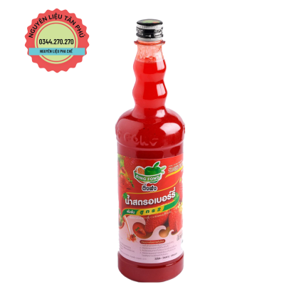 Syrup Thái Lan Ding Fong Dâu 750ml