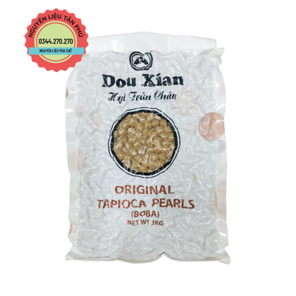 Trân Châu Đường Đen Douxian 3kg hạt 2.2