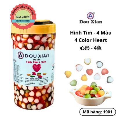 Thạch rau câu Douxian Hình tim  hũ 2.5kg  