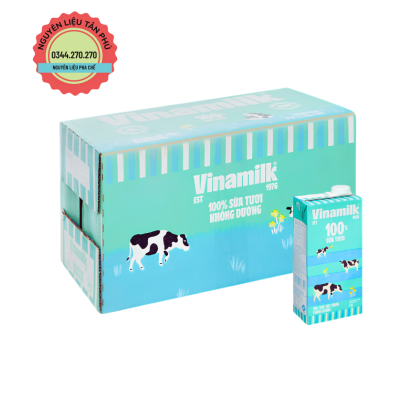 Sữa Tươi Vinamilk  Không Đường 1L - 1 Thùng