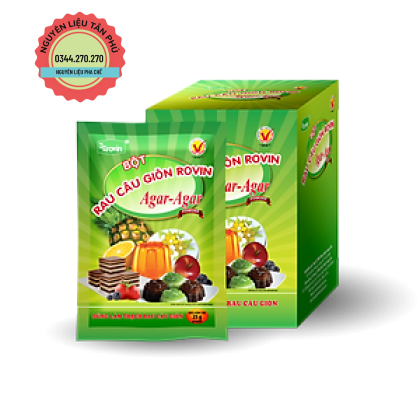 Bột Rau Câu Giòn Rovin Hoàng Yến Hộp 10 Gói 250g
