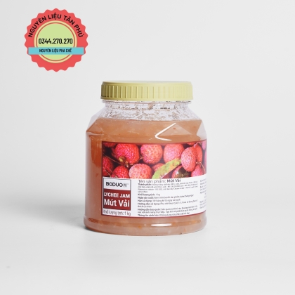  Mứt Vải Boduo 1KG(Mua 1 thùng giảm 5k/ 1 hộp)