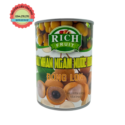 Nhãn ngâm đóng lon Rich