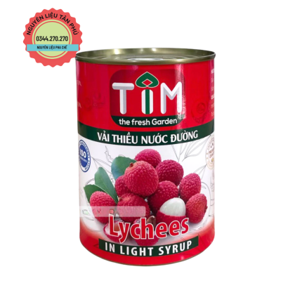 Vải Thiều Ngâm Nước Đường Đóng Lon TIM 560Gr
