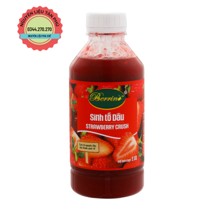 Sinh Tố Berrino Dâu 1L (Giảm 2k/ 1 chai khi mua 1T)