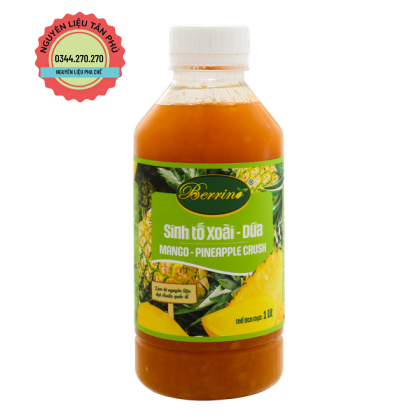 Sinh Tố Berrino Xoài Dứa 1L (Giảm 2k/ 1 chai khi mua 1T)