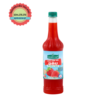 Syrup Goldenfarm Đậm Đặc Dâu 700ml