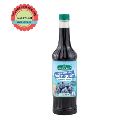 Syrup Goldenfarm Đậm Đặc Việt Quất 700ml
