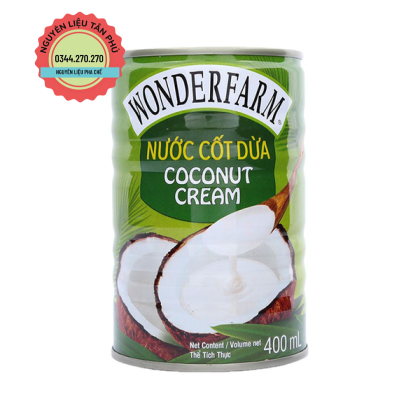Nước Cốt Dừa Wonderfarm 400ml