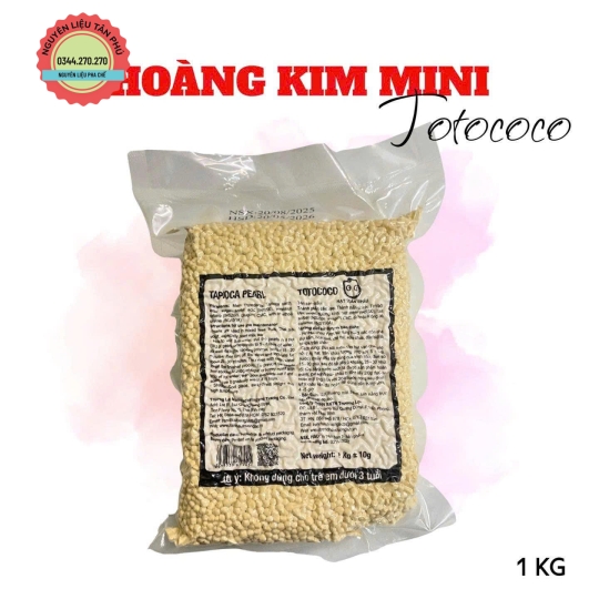 Trân Châu Hoàng Kim size Mini (Trứng cá hồi)  - Gói 1kg 